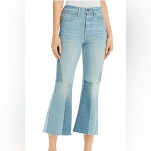 New‎ Frame Le Panel Cropped Flare Hurley Denim Jeans